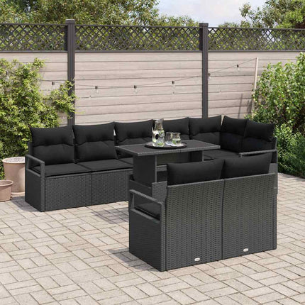 Tuin Sofa Set 9 Pcs 8-Aantal Zitplaatsen Poly Rattan