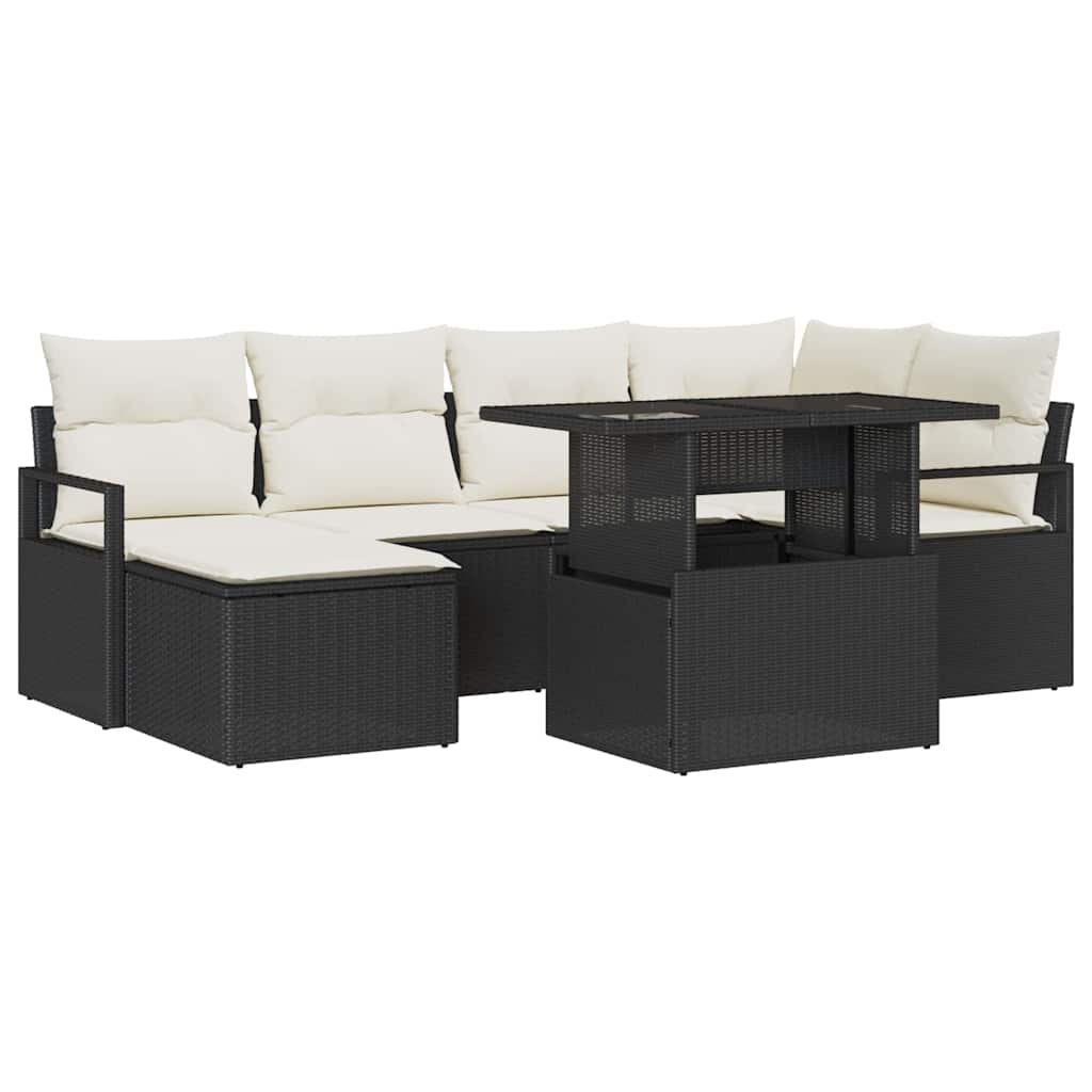 Tuin Sofa Set Met Kussen 7 Pcs