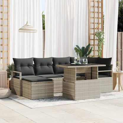 Tuin Sofa Set Met Kussen 7 Pcs
