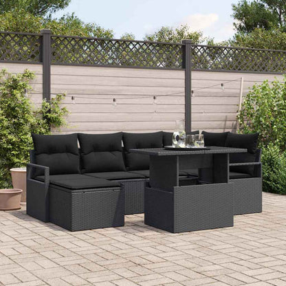 Tuin Sofa Set Met Kussen 7 Pcs