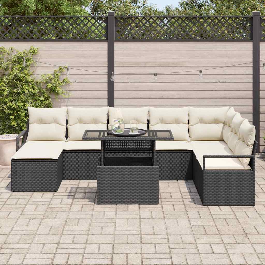 Tuin Sofa Set Met Kussen 9 Pcs