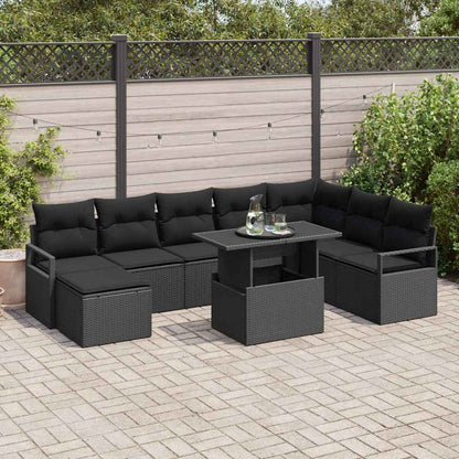Tuin Sofa Set Met Kussen 9 Pcs