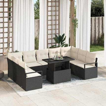 Tuin Sofa Set Met Kussen 10 Pcs En Licht Poly Rattan