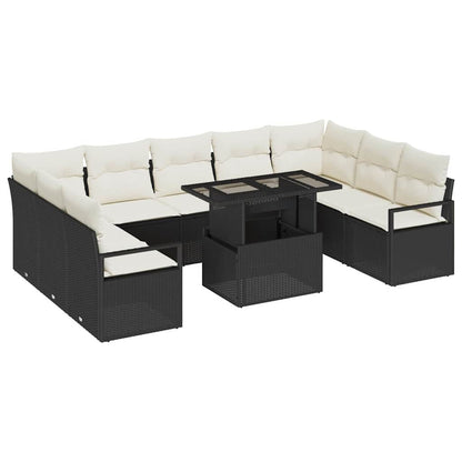 Tuin Sofa Set Met Kussen 10 Pcs Poly Rattan