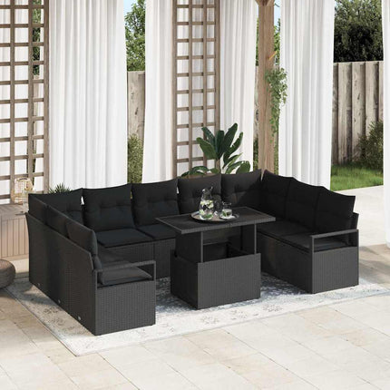 Tuin Sofa Set Met Kussen 10 Pcs En Licht Poly Rattan