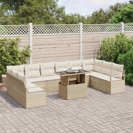 Tuin Sofa Set 11 Pcs Poly Rattan