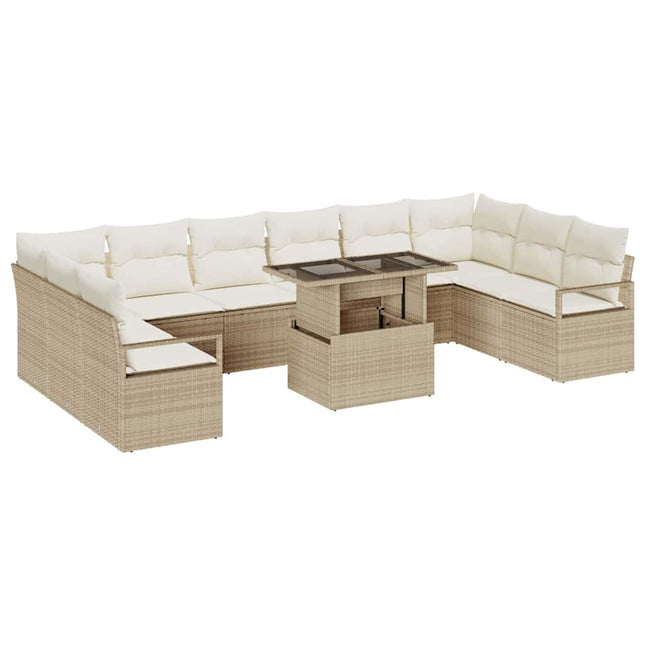 Tuin Sofa Set 11 Pcs Poly Rattan