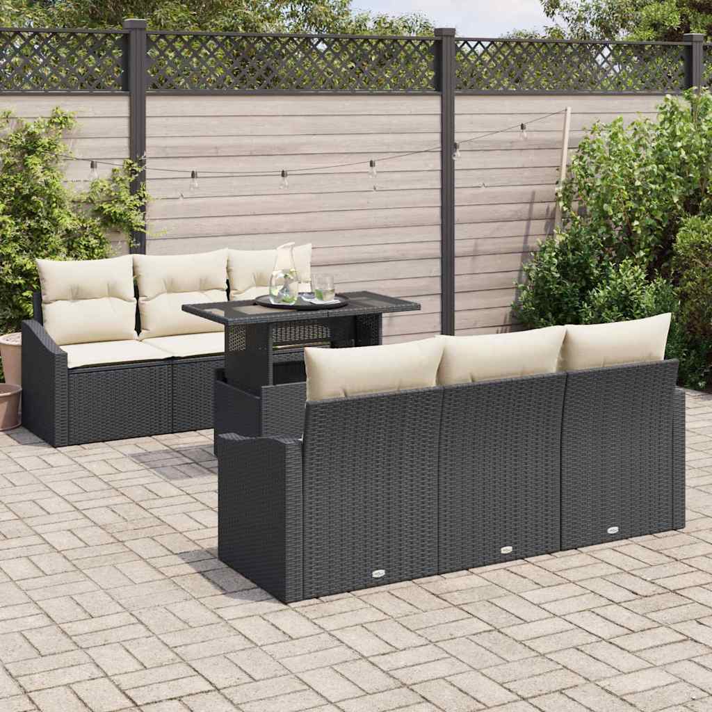 Tuin Sofa Set Met Kussen 7 Pcs 100 X 55 X 73 Cm