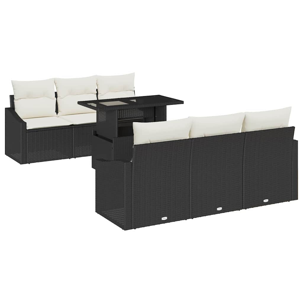 Tuin Sofa Set Met Kussen 7 Pcs 100 X 55 X 73 Cm