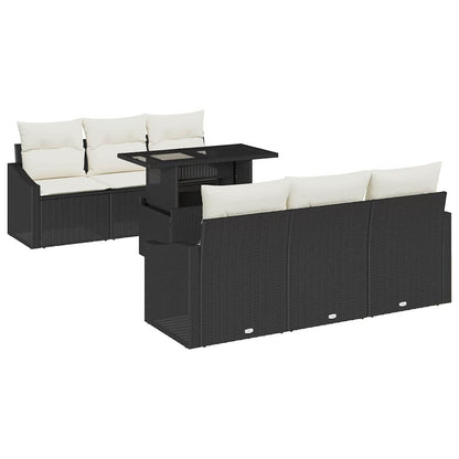 Tuin Sofa Set Met Kussen 7 Pcs 100 X 55 X 73 Cm