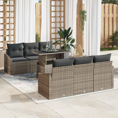 Tuin Sofa Set Met Kussen 7 Pcs 100 X 55 X 73 Cm