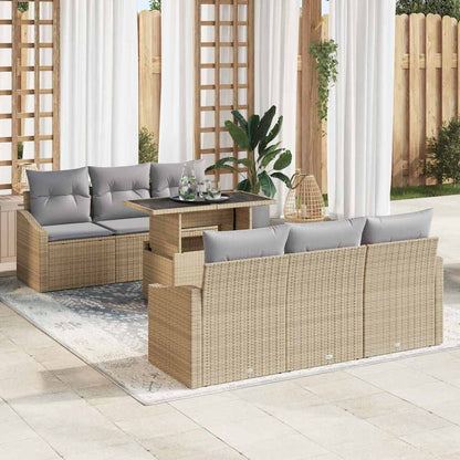 Tuin Sofa Set Met Kussen 7 Pcs 100 X 55 X 73 Cm