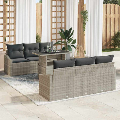 Tuin Sofa Set Met Kussen 7 Pcs 100 X 55 X 73 Cm