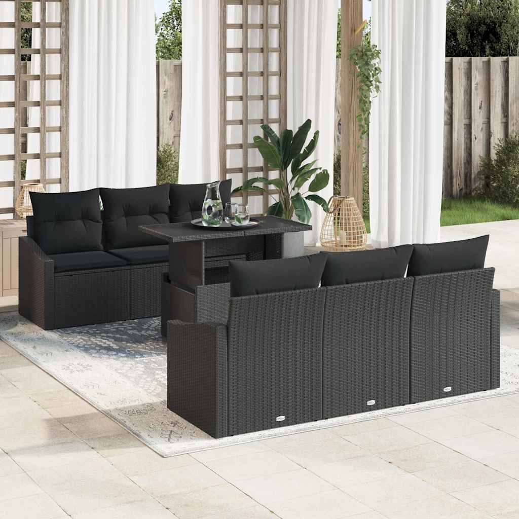 Tuin Sofa Set Met Kussen 7 Pcs 100 X 55 X 73 Cm