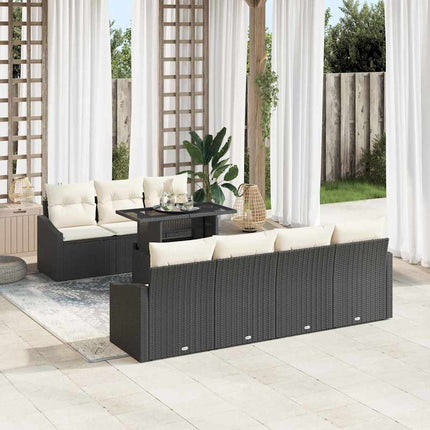 Tuin Sofa Set Met Kussen 8 Pcs Poly Rattan