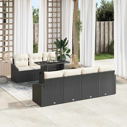 Tuin Sofa Set Met Kussen 8 Pcs Poly Rattan