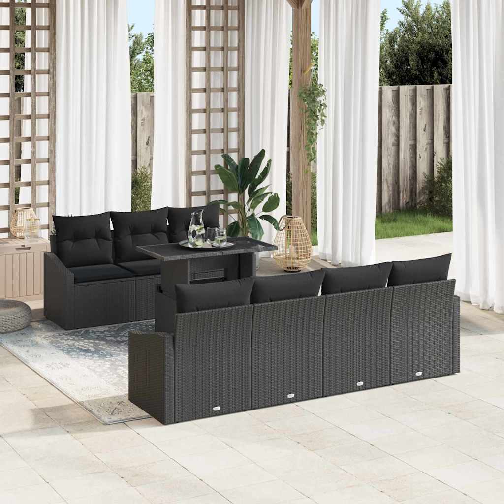 Tuin Sofa Set Met Kussen 8 Pcs Poly Rattan