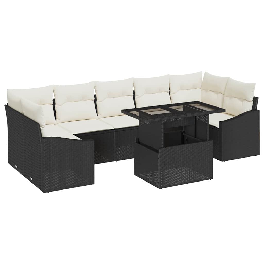 Tuin Sofa Set Met Kussen 8 Pcs Poly Rattan