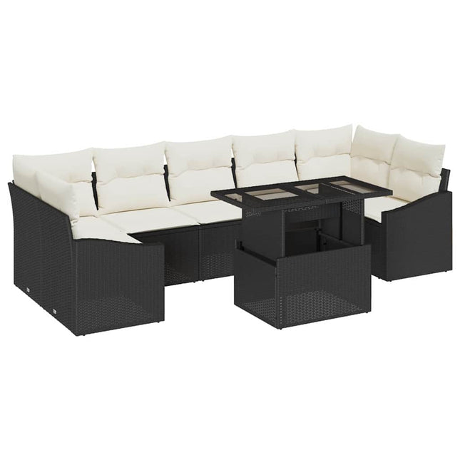 Tuin Sofa Set Met Kussen 8 Pcs Poly Rattan