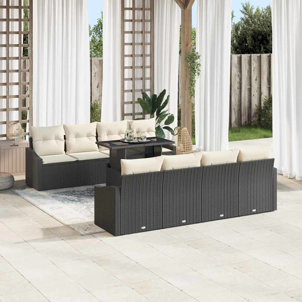 Tuin Sofa Set Met Kussen 7 Pcs Poly Rattan
