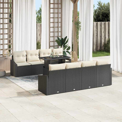 Tuin Sofa Set Met Kussen 7 Pcs Poly Rattan