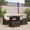 Tuin Sofa Set Met Kussen 5 Pcs Poly Rattan
