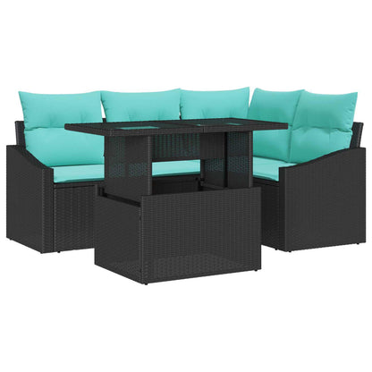 Tuin Sofa Set Met Kussen Met Opslag 6 Pcs