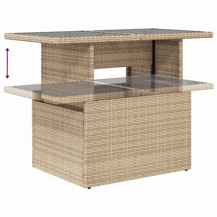 Tuin Sofa Set 6 St Beige En Crème Poly Rattan