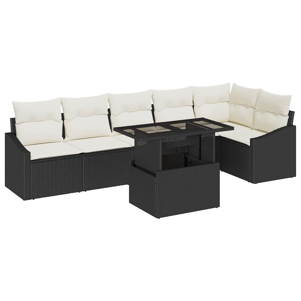 Tuin Sofa Set Met Kussen Met Opslag 7 Pcs