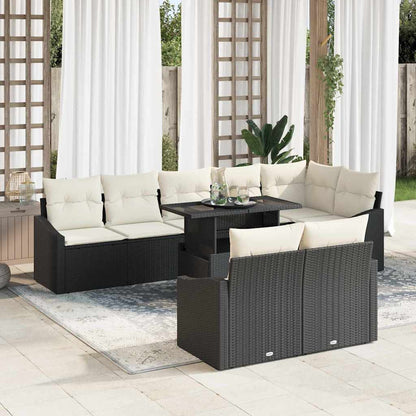 Tuin Sofa Set Met Kussen 9 Pcs Poly Rattan