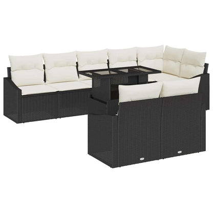 Tuin Sofa Set Met Kussen 9 Pcs Poly Rattan