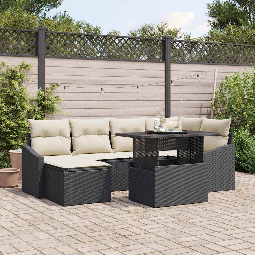 Tuin Sofa Set Met Kussen 7 Pcs