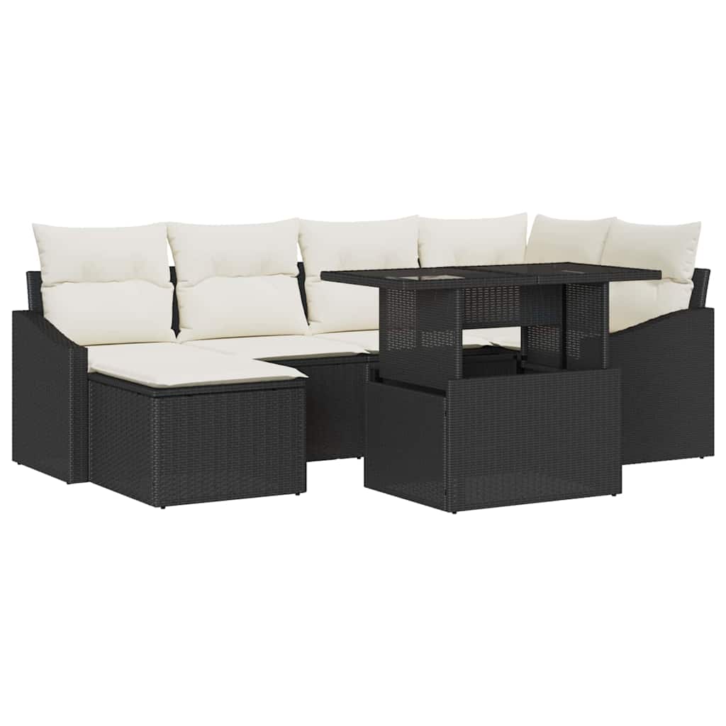 Tuin Sofa Set Met Kussen 7 Pcs