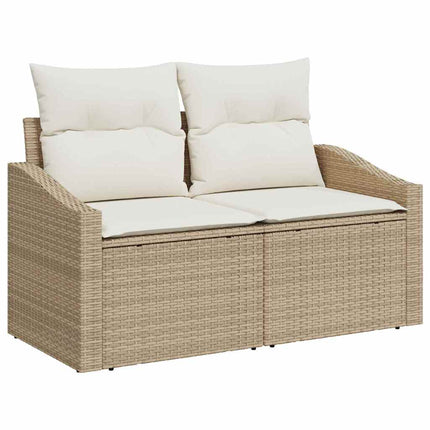 Tuin Sofa Set 7 St Beige En Crème Poly Rattan