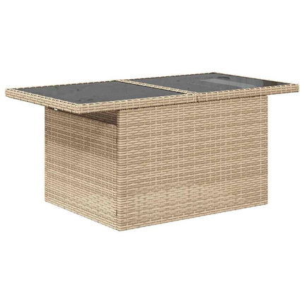 Tuin Sofa Set 7 St Beige En Crème Poly Rattan