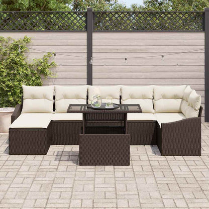 Tuin Sofa Set Met Kussen 8 Pcs Poly Rattan