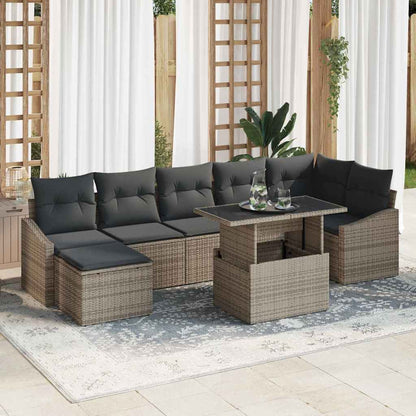 Tuin Sofa Set Met Kussen 8 Pcs Poly Rattan