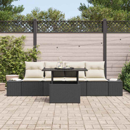 Bankstel Met Kussen 5 Pcs Poly Rattan
