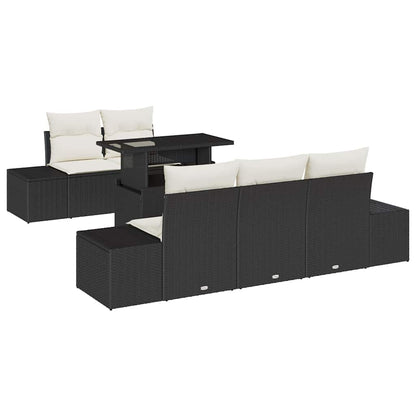 Bankstel Met Kussen 6 Pcs Poly Rattan