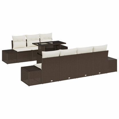 Bankstel Met Kussen 8 Pcs Poly Rattan