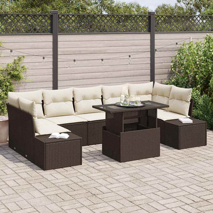 Bankstel Met Kussen 8 Pcs Poly Rattan
