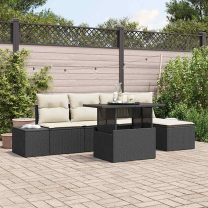 Tuin Sofa Set Met Kussen 6 Pcs Poly Rattan