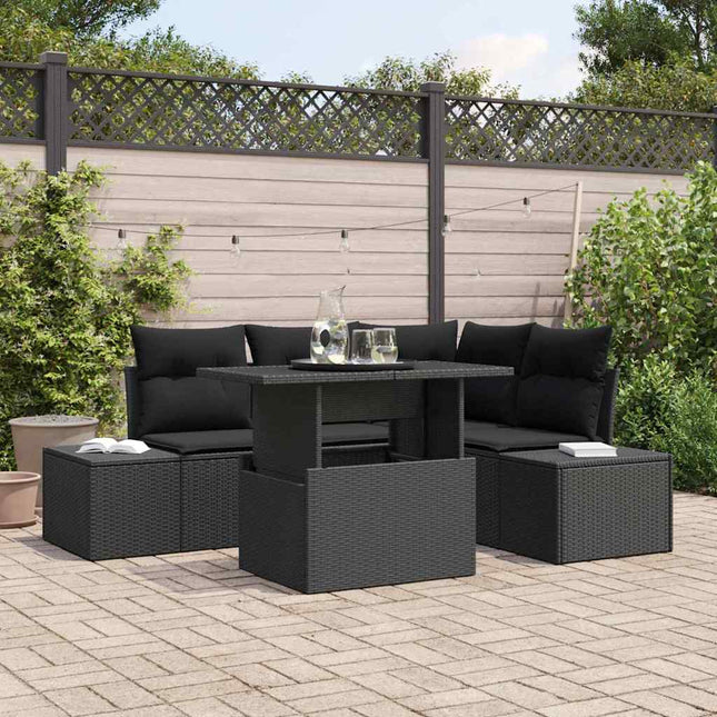 Tuin Sofa Set 5 St Poly Rattan