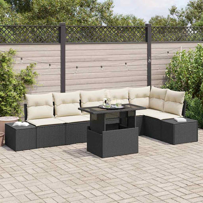 Tuin Sofa Set Met Kussen Met Opslag 7 Pcs