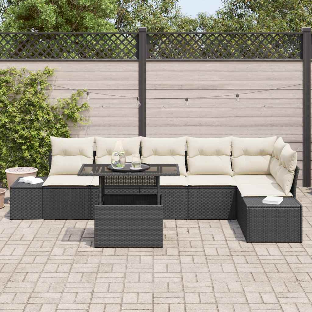 Tuin Sofa Set Met Kussen Met Opslag 7 Pcs