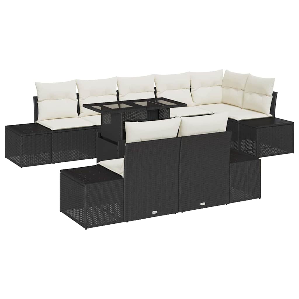 Tuin Sofa Set Met Kussen Met Opslag 9 Pcs