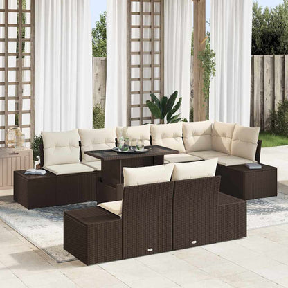 Tuin Sofa Set Met Kussen Met Opslag 9 Pcs