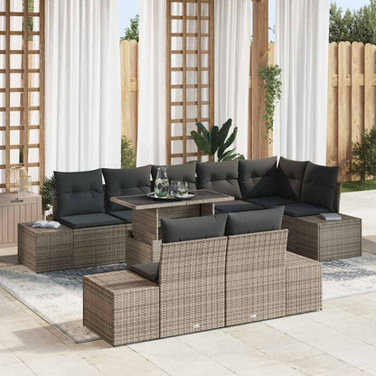 Tuin Sofa Set Met Kussen Met Opslag 9 Pcs