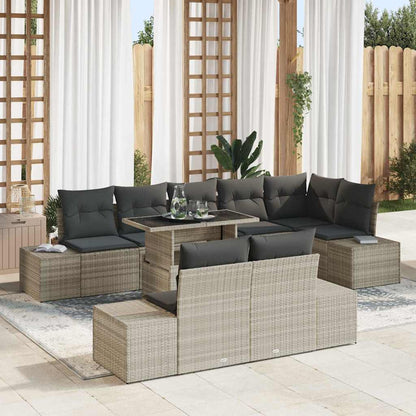 Tuin Sofa Set Met Kussen Met Opslag 9 Pcs