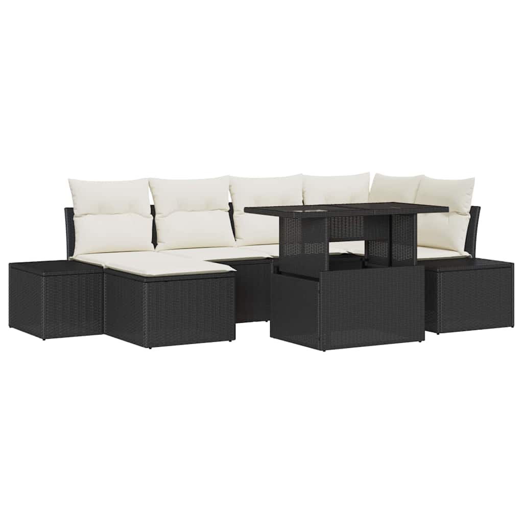Tuin Sofa Set Met Kussen 7 Pcs